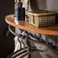 Garderobe mit 16 Haken und Stange - Drucana