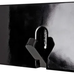 Garderobe Monateo in Schwarz Hochglanz