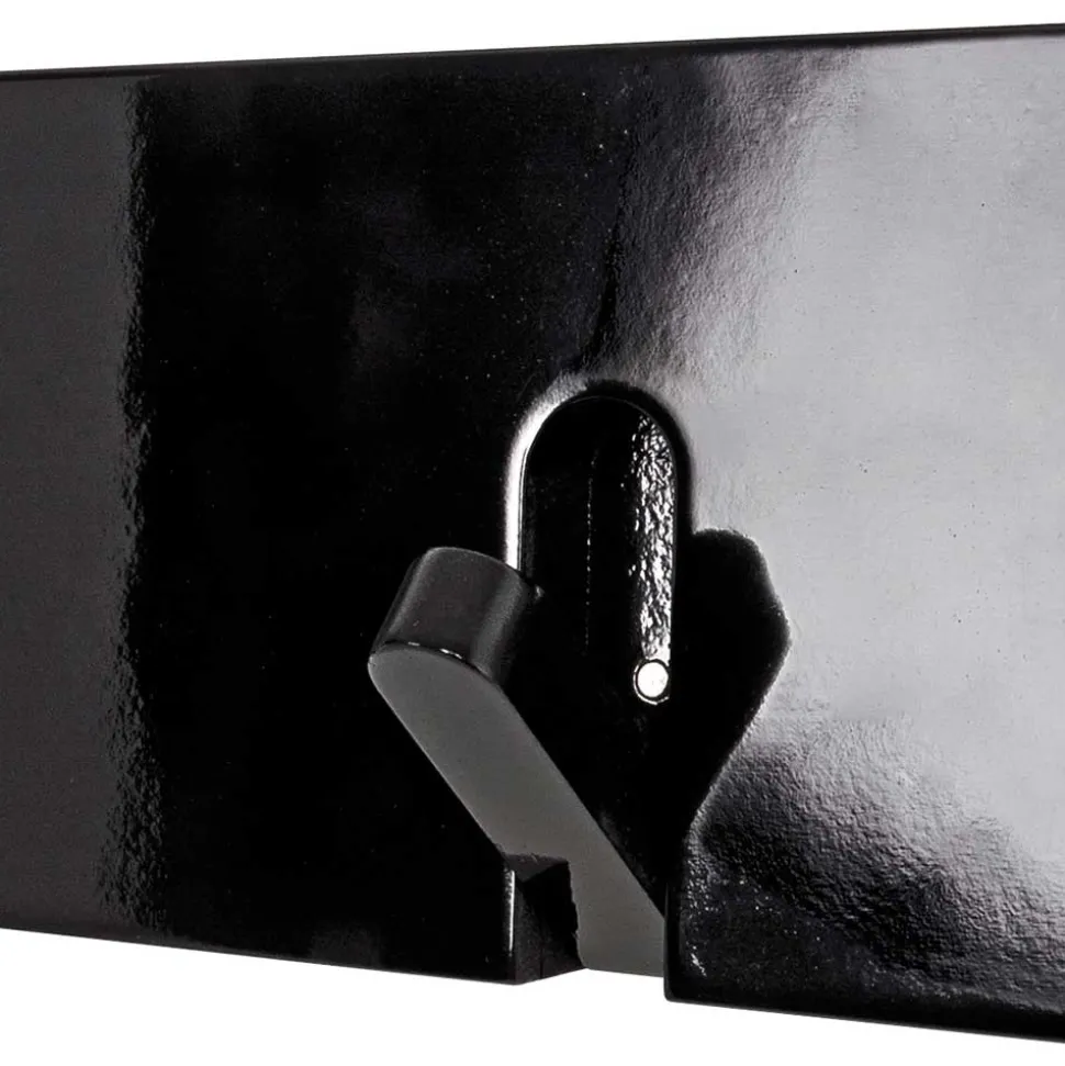 Garderobe Monateo in Schwarz Hochglanz