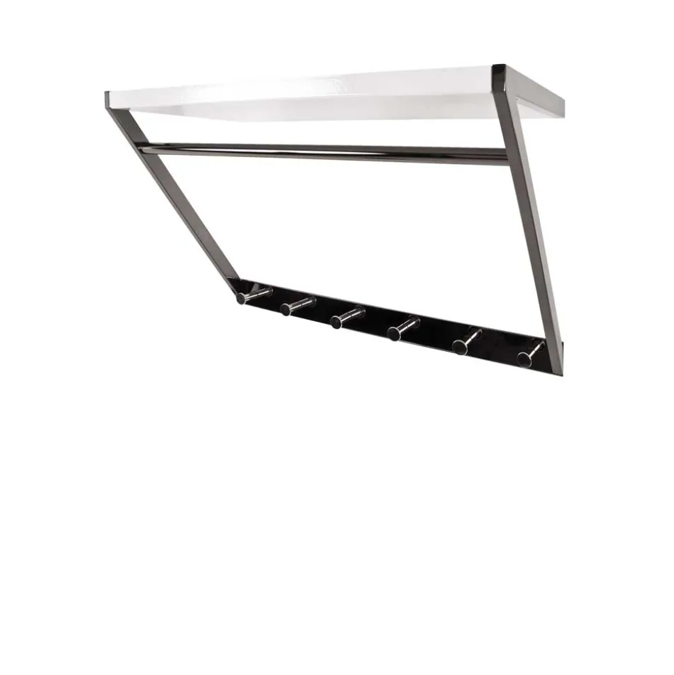 Garderobe Novo in Schwarz Weiß