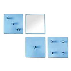 Garderobe Straits in Blau Hochglanz (vierteilig)