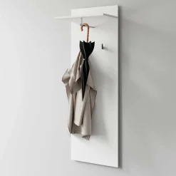 Garderobe Wandpaneel in Weiß - Vatros
