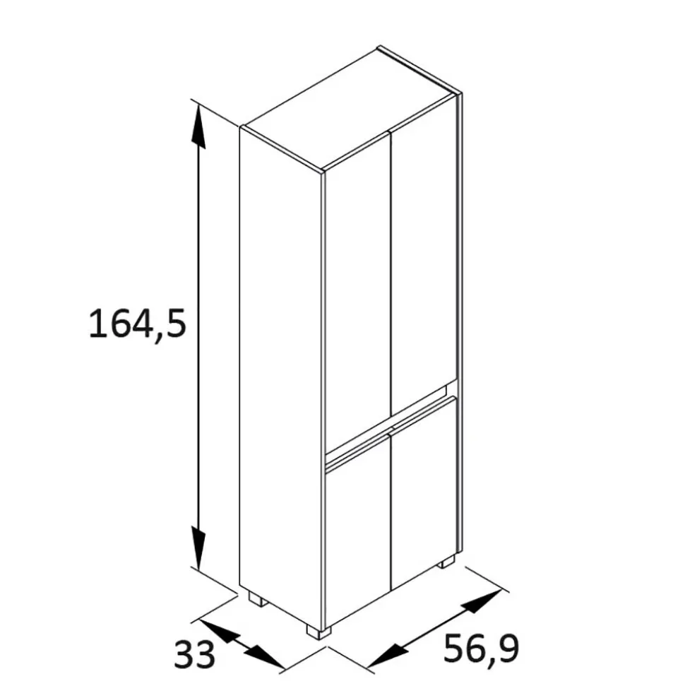 Garderoben Dielenmöbel Set - Etravia (vierteilig)