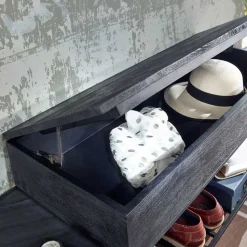 Garderoben Möbel in Anthrazit & Schwarz - Belgica (zweiteilig)