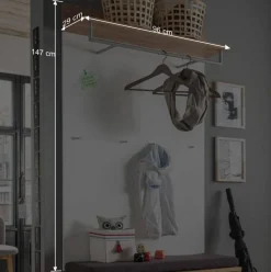 Garderoben Paneel und Bank - Vicanossa (zweiteilig)