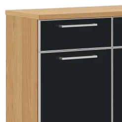 Garderoben Schuhschrank Lalaika in Anthrazit Glas beschichtet