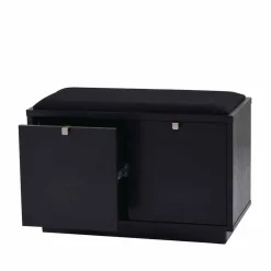 Garderoben Sitzbank Geskan in Schwarz