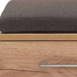 Garderoben Sitzbank Vicanossa in Weiß Eiche