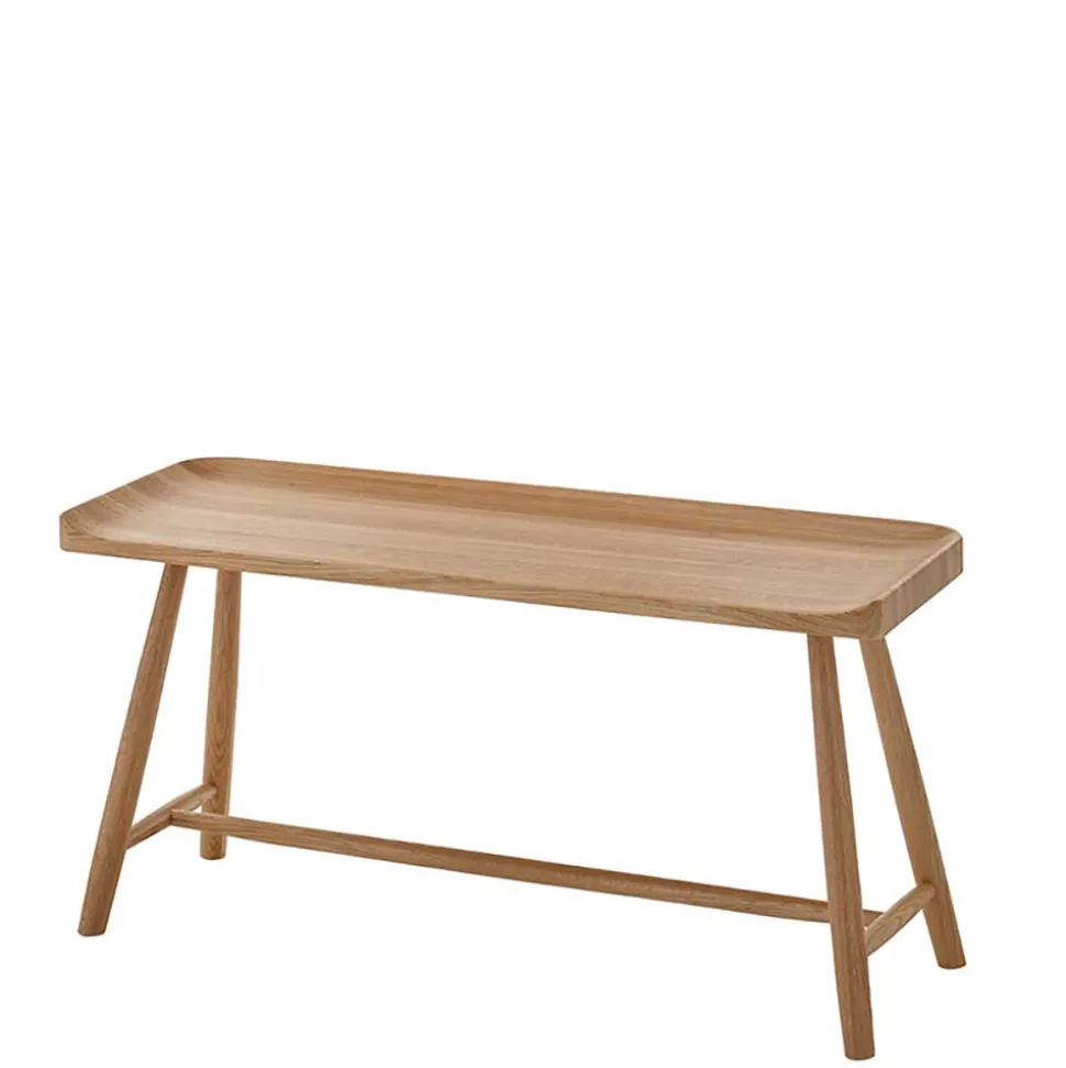 Garderobenbank aus massivem Eichenholz - Gangizo