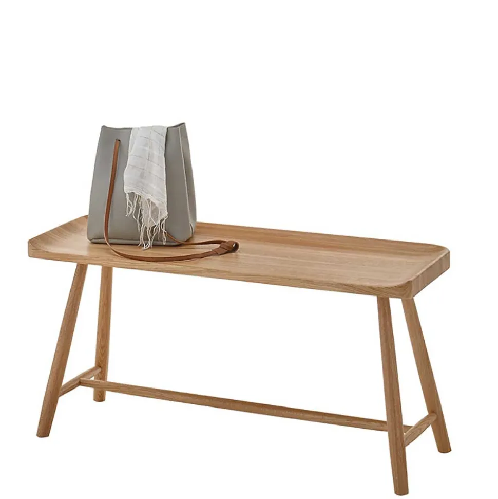 Garderobenbank aus massivem Eichenholz - Gangizo