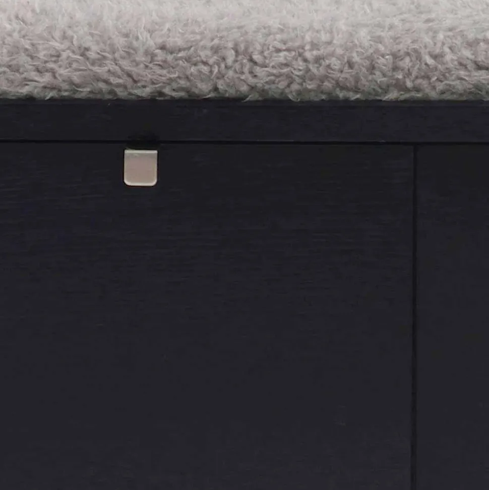 Garderobenbank Geskan in Schwarz