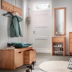 Garderobenbank mit Stauraum Kisten - Shimousa