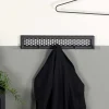 Garderobenhakenleiste aus Stahl in Schwarz - Orcia