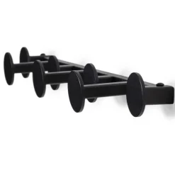 Garderoben-Hakenleiste in Schwarz - Mia