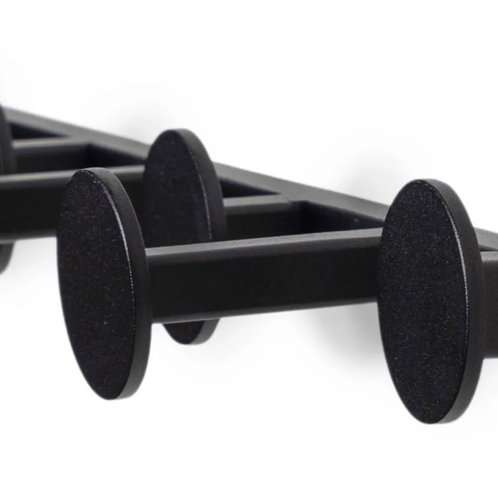 Garderoben-Hakenleiste in Schwarz - Mia