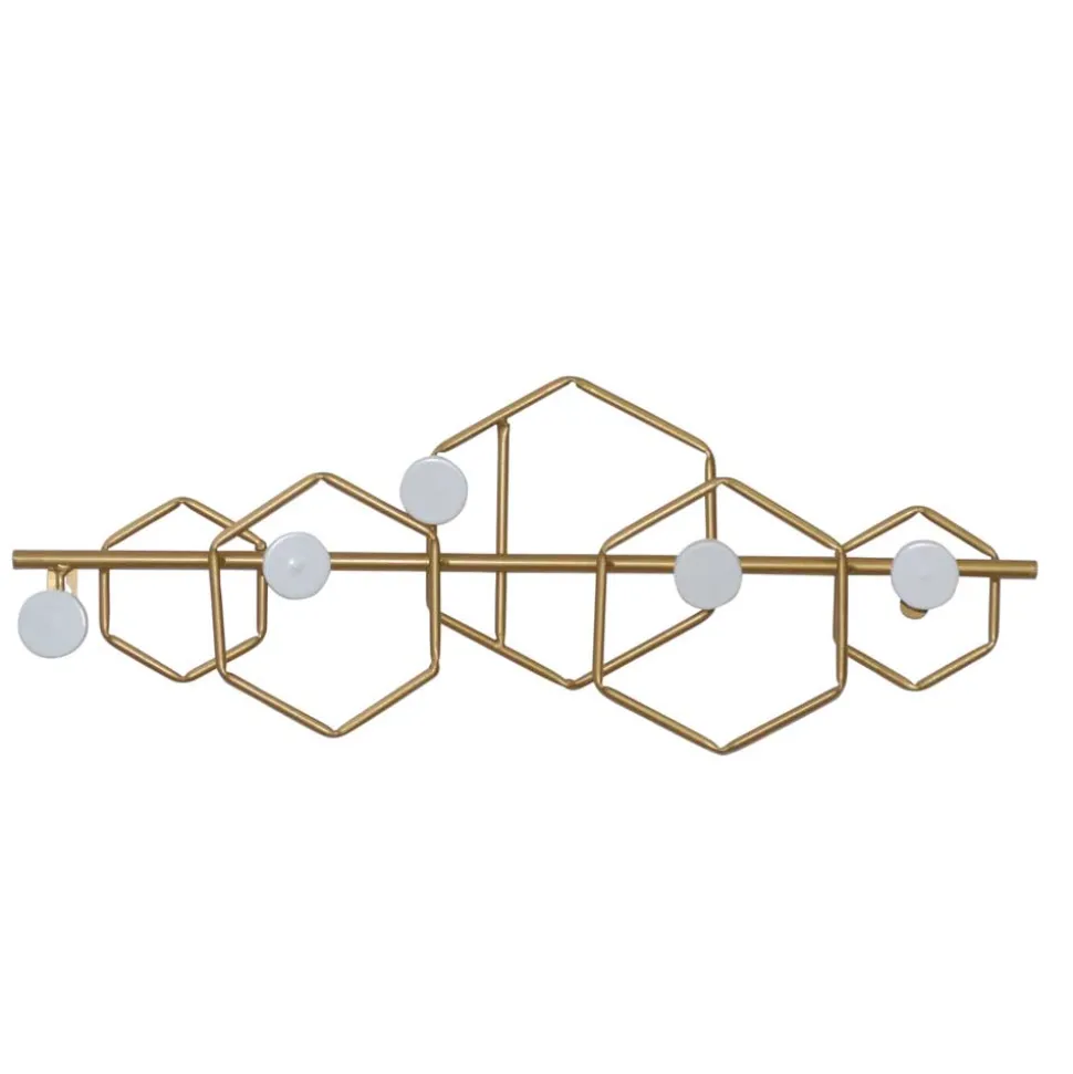 Garderobenleiste in Gold und Weiß - Olterva