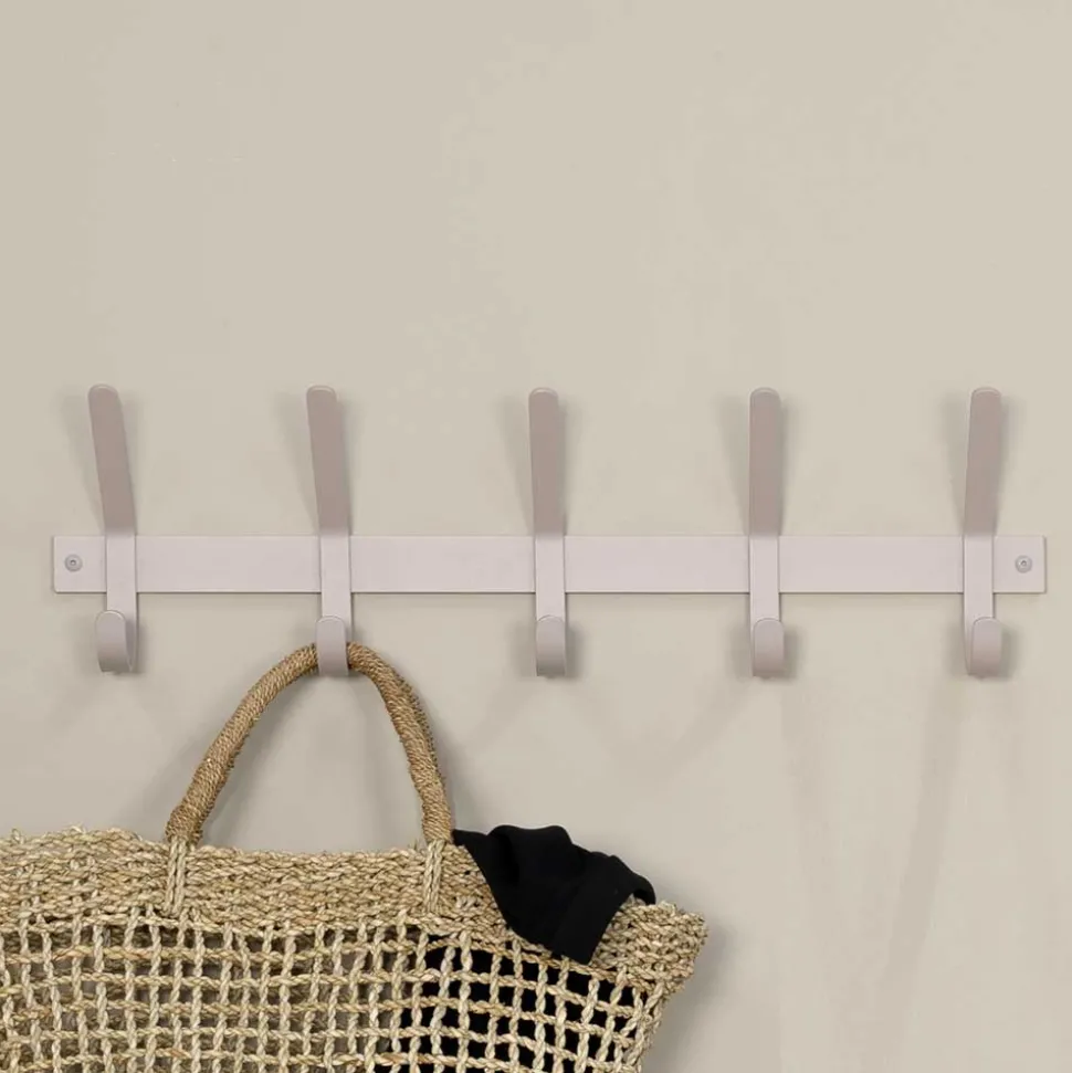 Garderobenleiste in Taupe pulverbeschichtet - Aadam