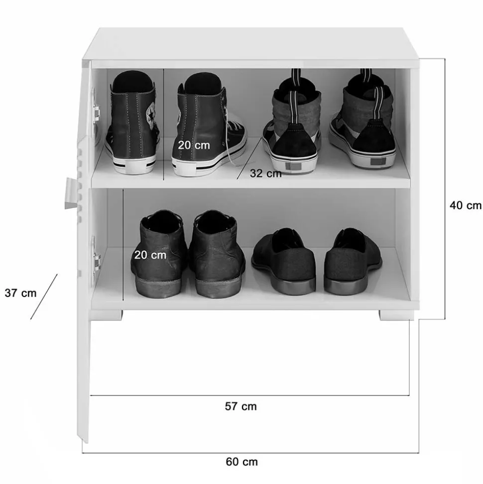Garderobenmöbel Block Set - Sumatra (fünfteilig)