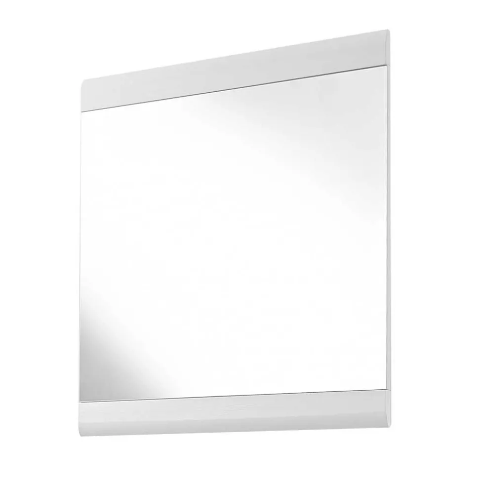 Garderobenmöbel Set Brosgo in Weiß und Silbereiche (fünfteilig)