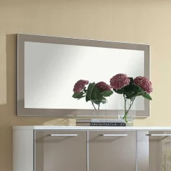 Garderobenmöbel Set Srocca in Taupe Glas beschichtet (dreiteilig)