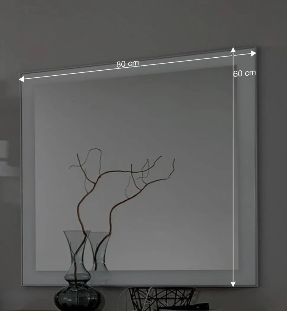 Garderobenmöbel Set Wynoca in Weiß Glas beschichtet (fünfteilig)