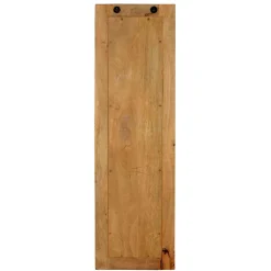 Garderobenpaneel aus Holz & Rattan Geflecht - Lazianus