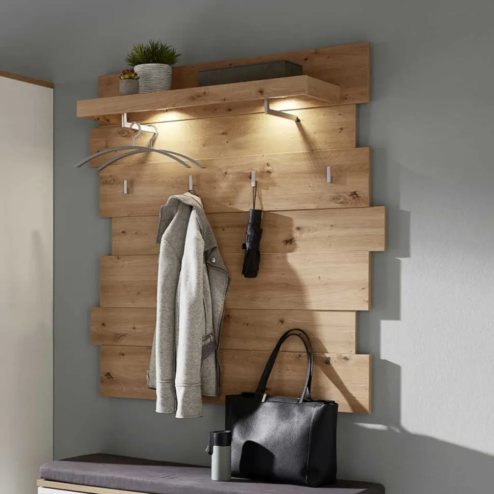 Garderobenpaneel in Holz Optik Wildeiche - Symbrosia