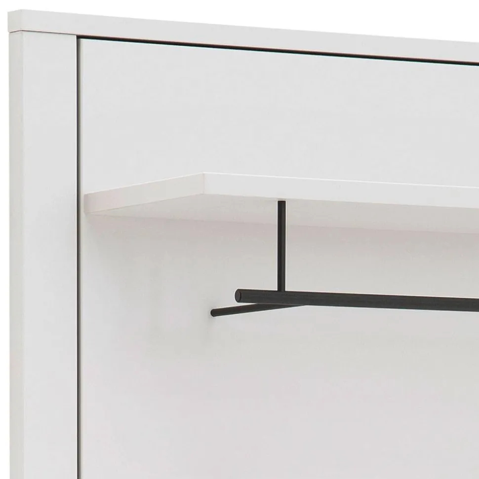 Garderobenpaneel in Lichtgrau mit Wildeiche - Ballina