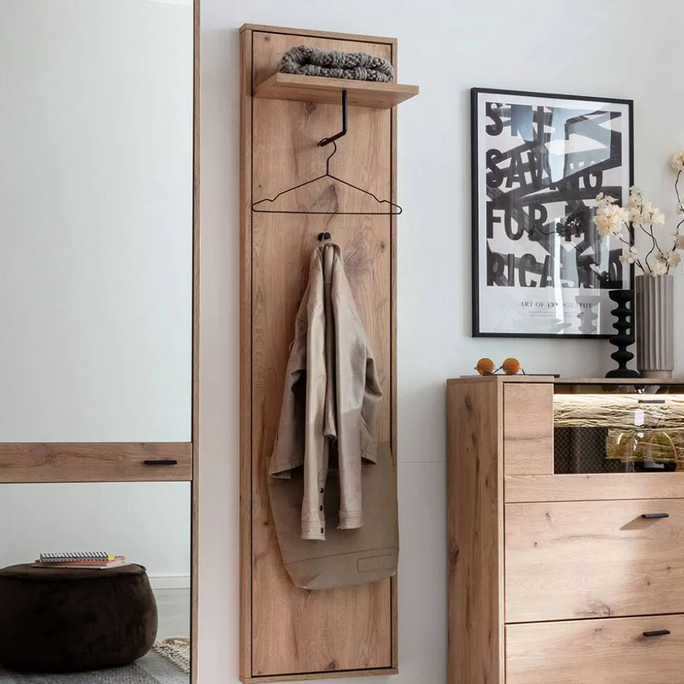 Garderobenpaneel in Wildeiche Optik - Vapposia