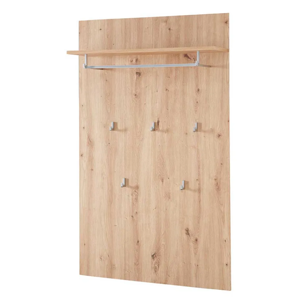 Garderobenpaneel in Wildeiche Holzoptik - Zelio