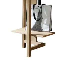 Garderobenpaneel Natrius aus Wildeiche massiv