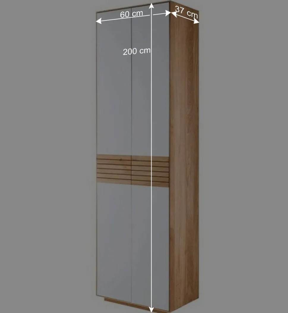 Garderobenschrank aus Asteiche Massivholz - Zonga