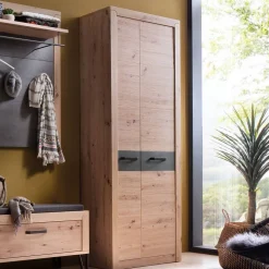 Garderobenschrank in Wildeiche Optik - Carry