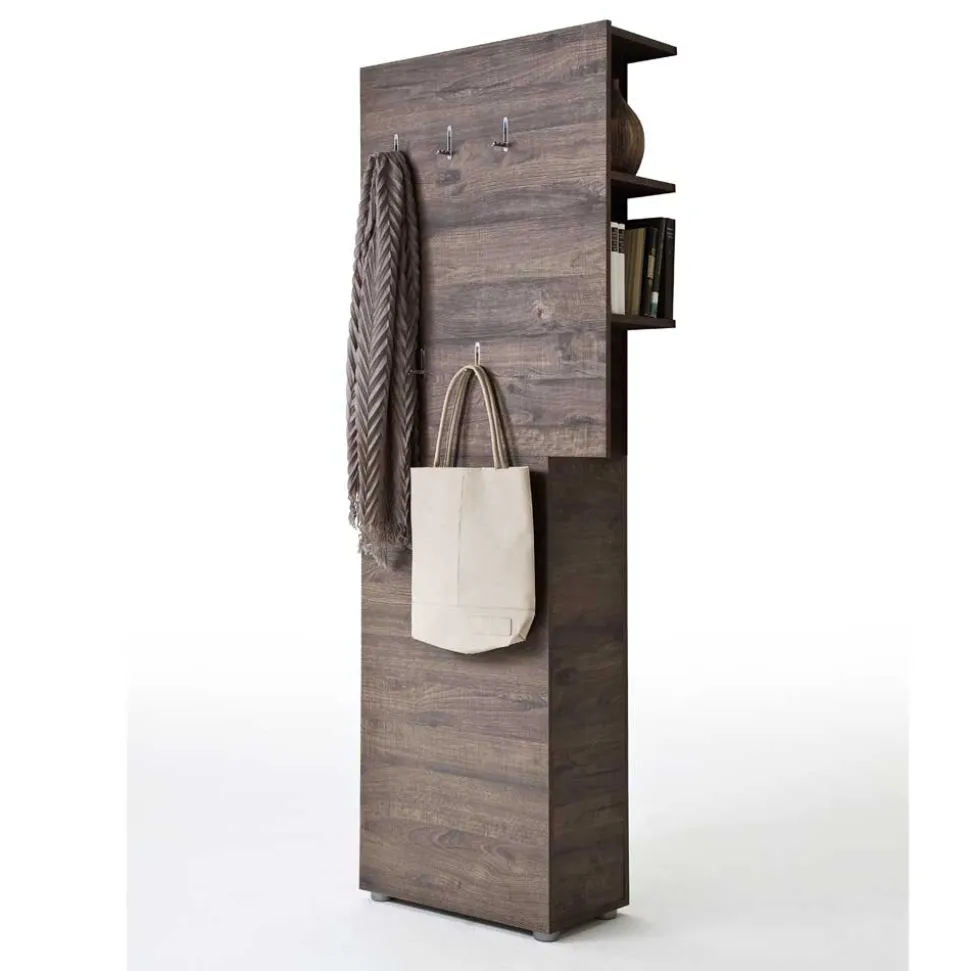 Garderobenset Badija in Anthrazit Wenge Braun (dreiteilig)