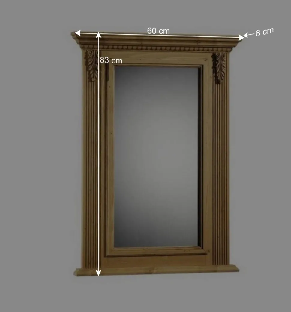 Garderobenspiegel Melessa aus Fichte Massivholz