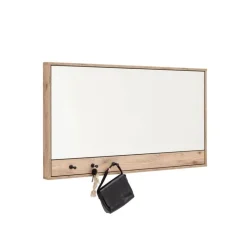 Garderobenspiegel mit drei Schlüsselhaken - Vapposia