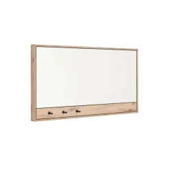 Garderobenspiegel mit drei Schlüsselhaken - Vapposia