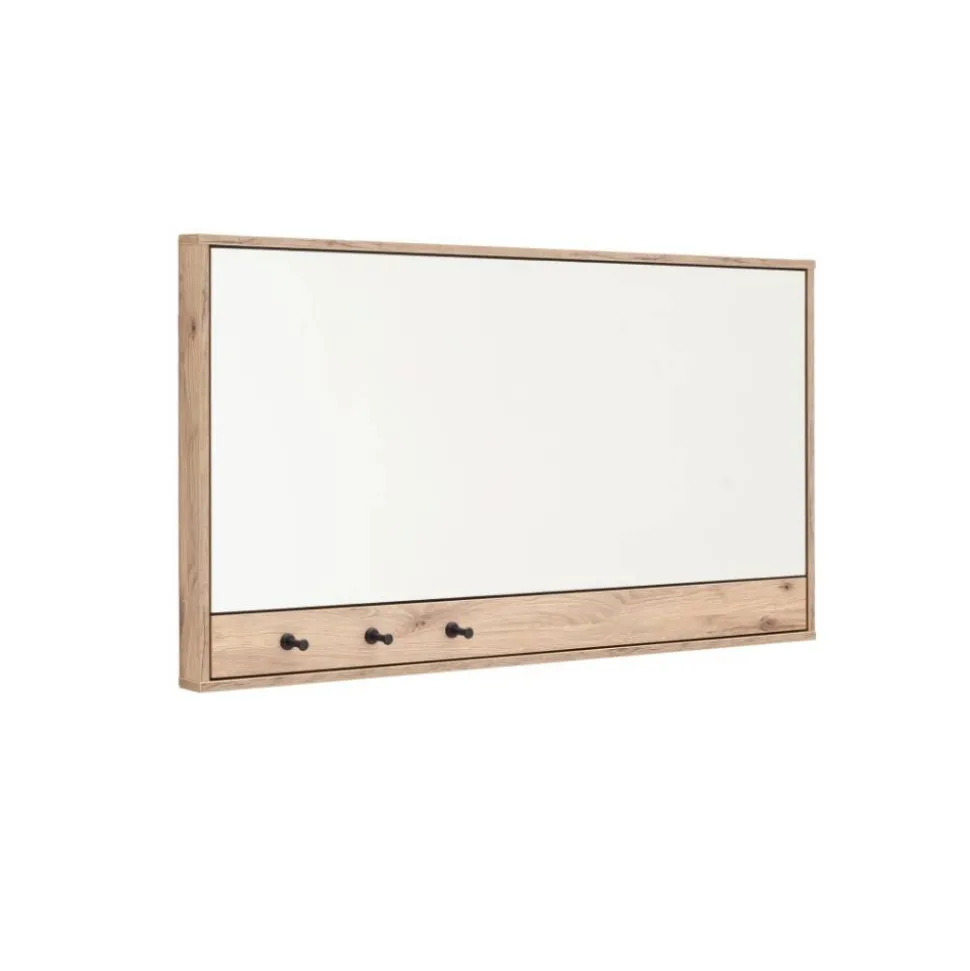 Garderobenspiegel mit drei Schlüsselhaken - Vapposia