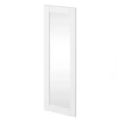 Garderobenspiegel mit weiß lackiertem Holzrahmen - Indico