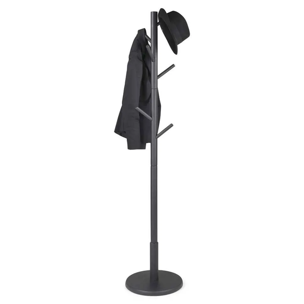 Garderobenständer aus Gummibaum Massivholz - Lurcenia