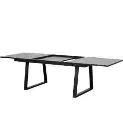 Garten Design-Ausziehtisch mit Glasplatte - Canestro