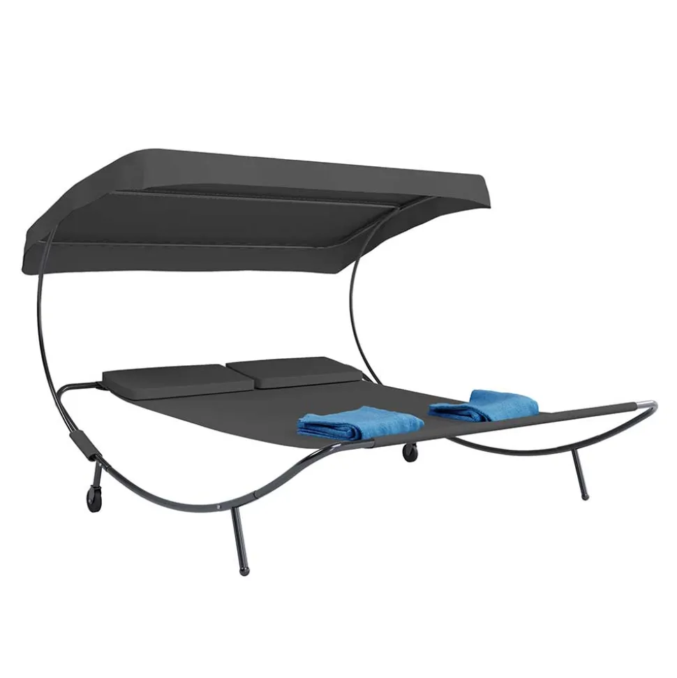 Garten Doppelliege mit Sonnendach - Jokna