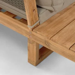 Garten Ecksofa & Tisch aus Akazie - Captino (zweiteilig)