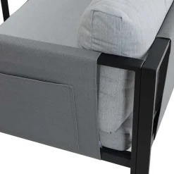 Garten Lounge Set mit vier Sitzplätzen - Emeziano (zweiteilig)