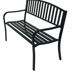 Garten Metallbank in Schwarz - Canpur