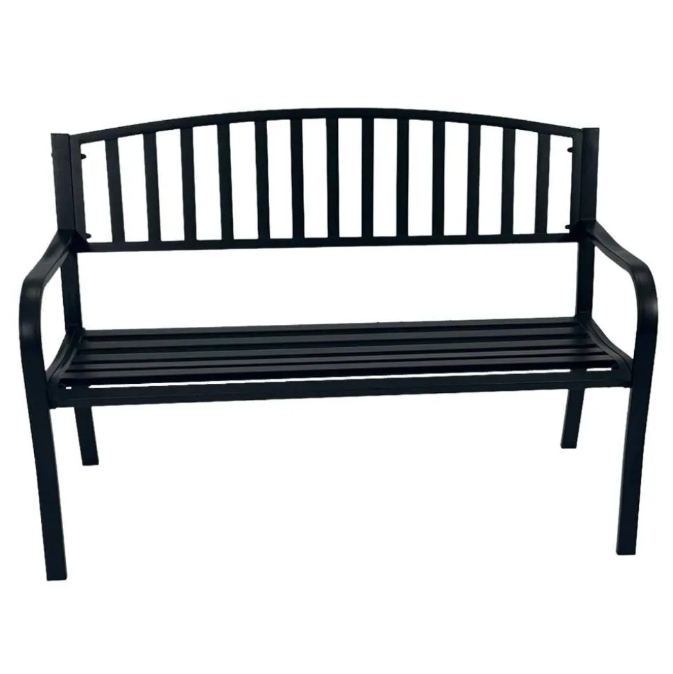 Garten Metallbank in Schwarz - Canpur
