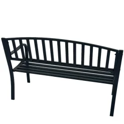 Garten Metallbank in Schwarz - Canpur