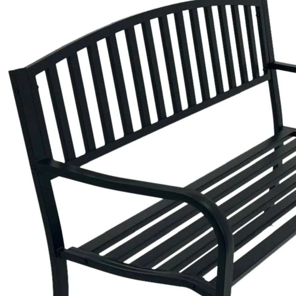 Garten Metallbank in Schwarz - Canpur
