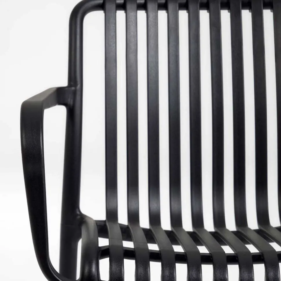 Garten Stapelstühle in Schwarz - Emonila (4er Set)