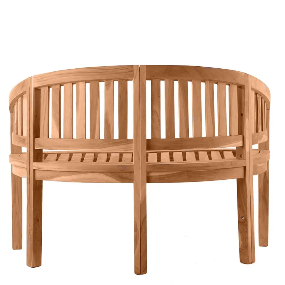 Gartenbank in halbrundem Design - Klahuma